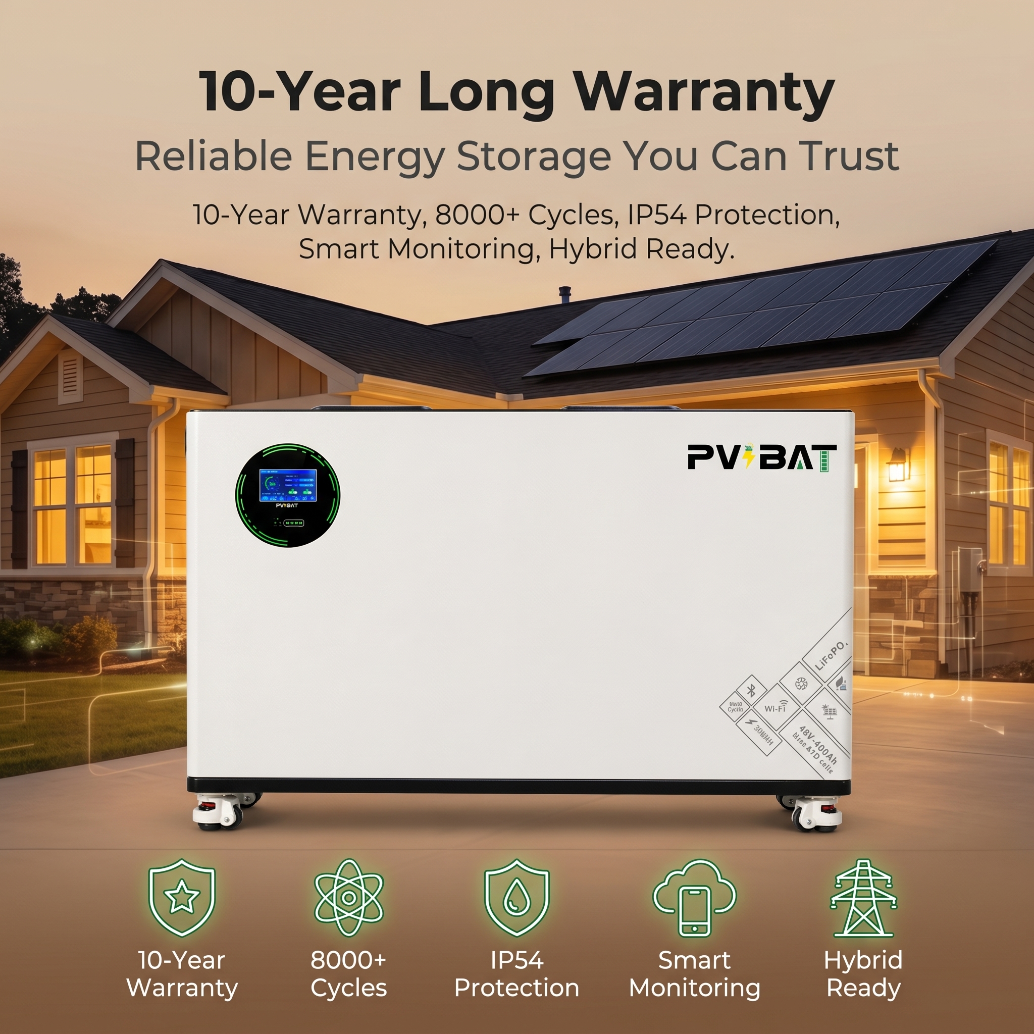 20.48kwh lifepo4 battery module | 51.2v 400ah wall mounted solar battery storage system 20.48kwh lifepo4 battery module | 51.2v 400ah wall mounted solar battery storage system