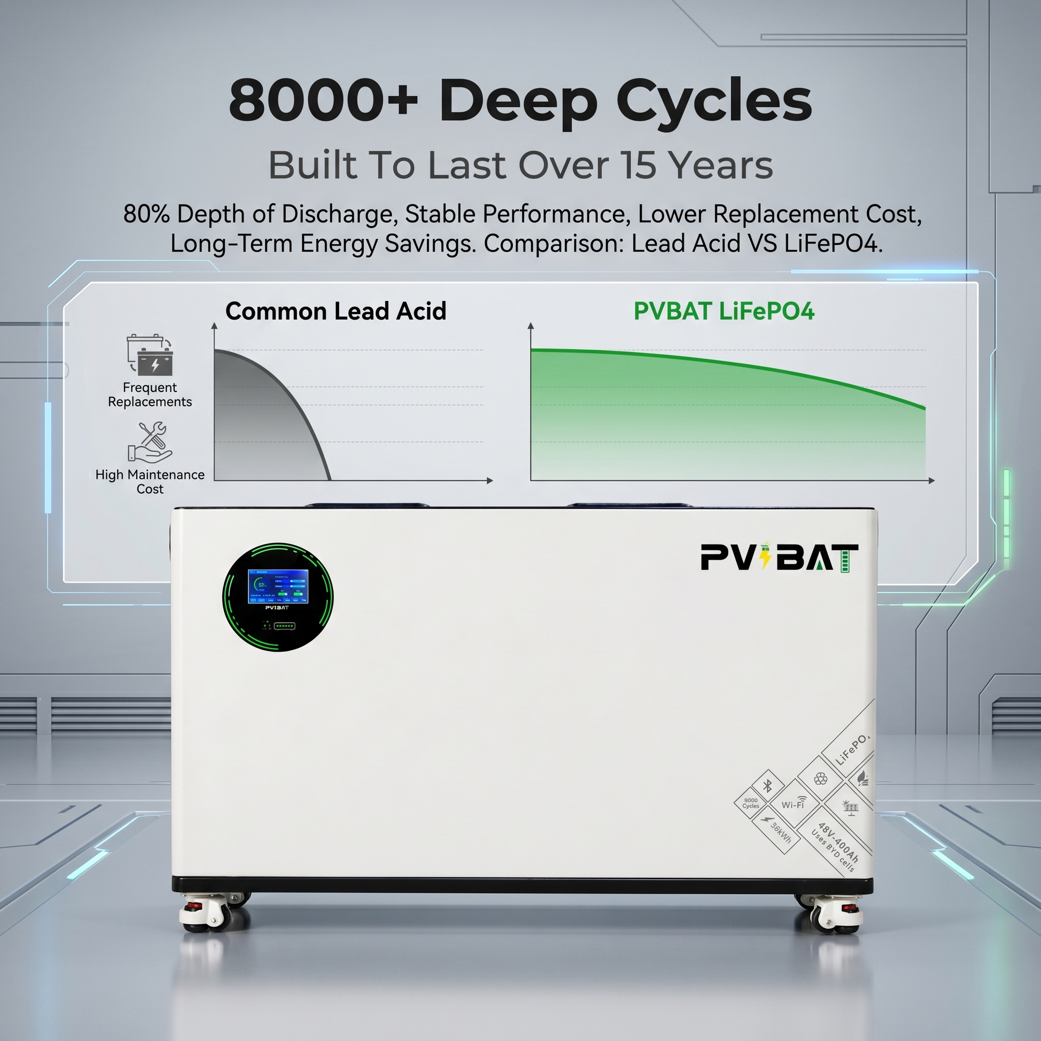 20.48kwh lifepo4 battery module | 51.2v 400ah wall mounted solar battery storage system 20.48kwh lifepo4 battery module | 51.2v 400ah wall mounted solar battery storage system