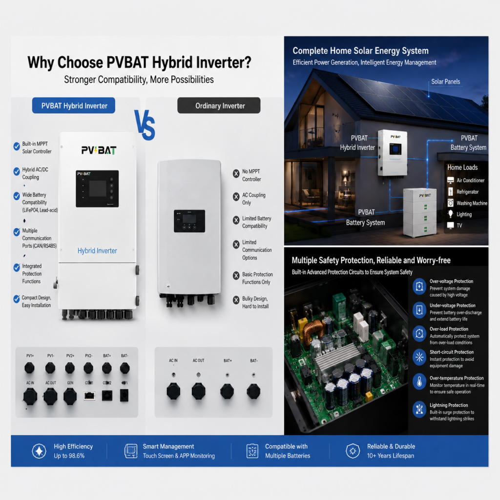 Why Are More and More Households Choosing PVBAT Hybrid Inverters? 3 Key Advantages That Meet Their Needs 第5