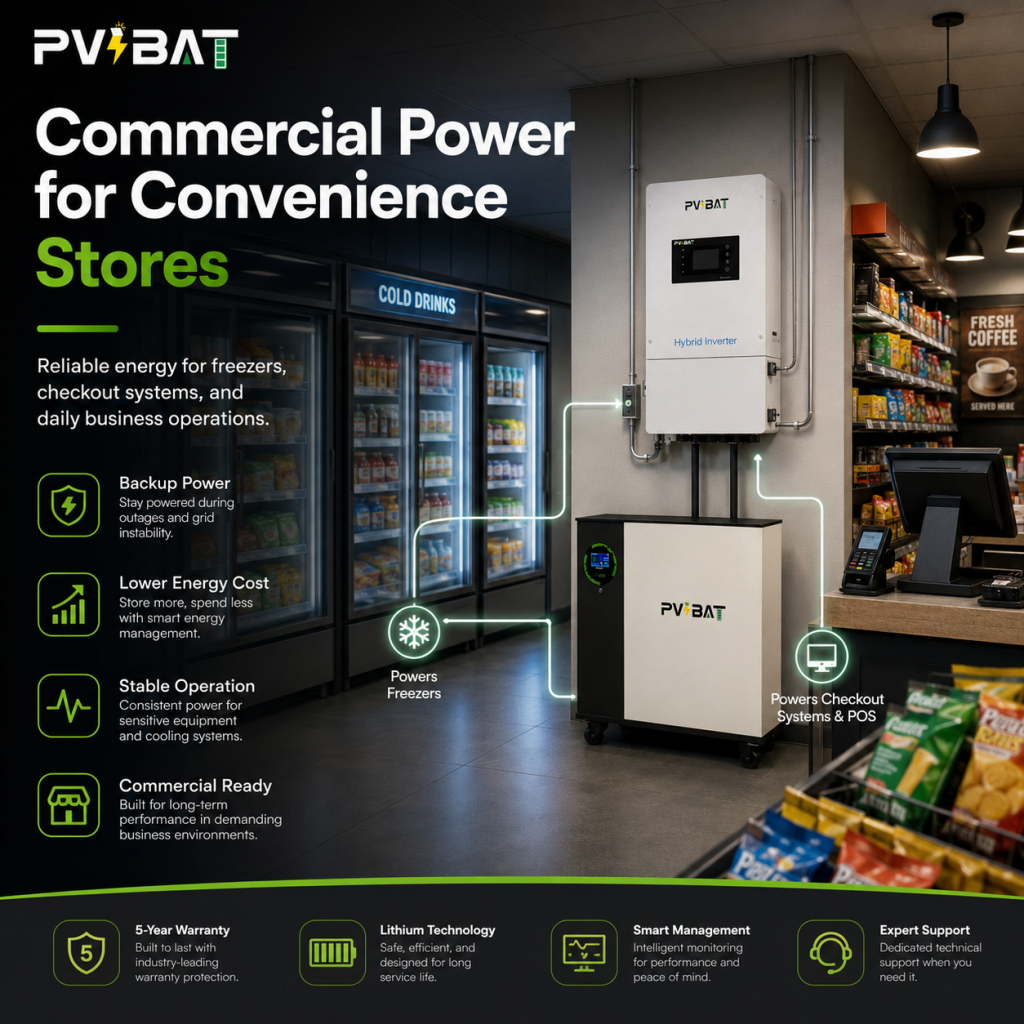 A New Option for Commercial Energy Storage: How Do PVBAT Products Meet the Needs of Small Commercial Spaces? 第十四电池需要修改